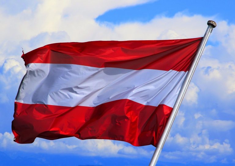 austria, flag, wind, patriotism, banner, flagpole, vienna, alps, mountains, government, linz, graz, salzburg, nature, bregenz, vorarlberg, sacher, hofburg imperial palace, beautiful well, the stephansdom, austria flag, red white red, national flag